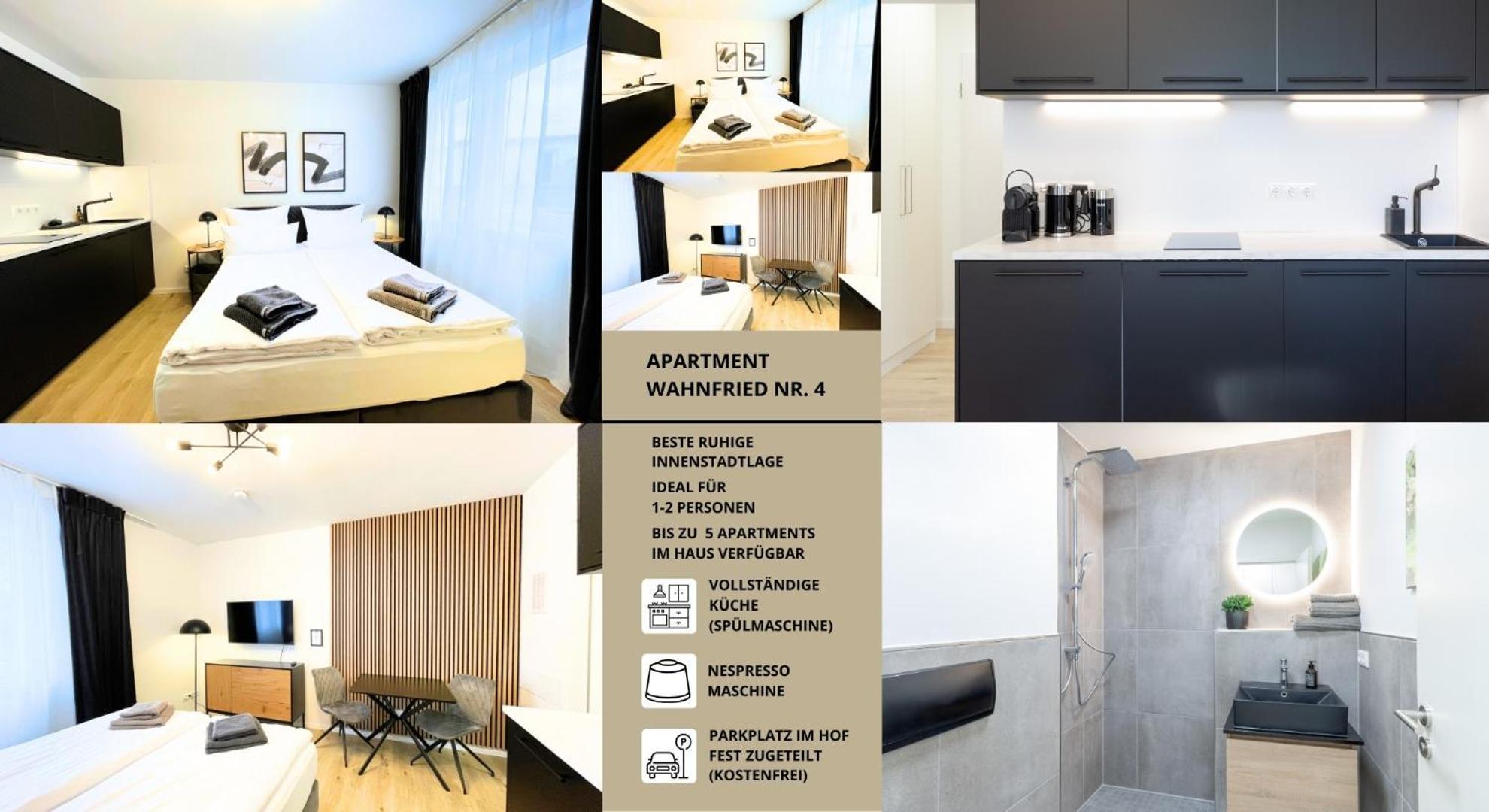 Apartment Wahnfried No4 - Zentral Wohnen Mit Kueche Und Duschbad, Parkplatz, 300M Zur Fussgaengerzone Bayreuth Bagian luar foto